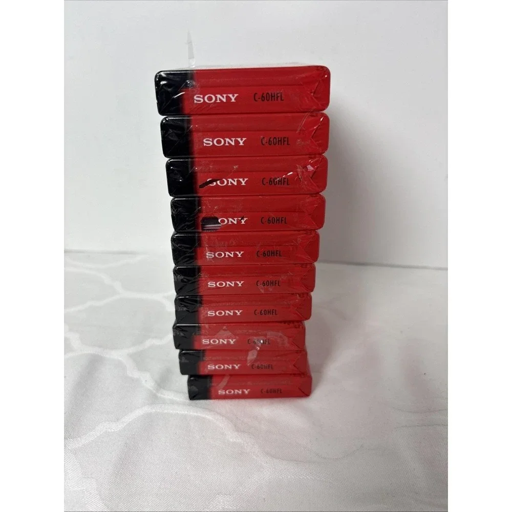 10 New Sealed Sony High Fidelity HF 60 1 Hour Audio Cassette Tape Normal Bias
